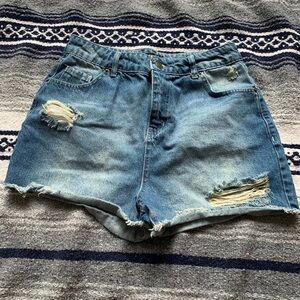 Womens Denim Shorts Size 14